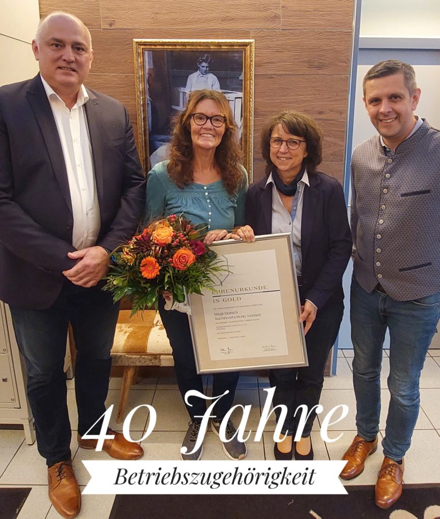 Konrad Böhnlein GmbH & Co. KG|40 Jahre Betriebszugehörigkeit - Wir gratulieren!