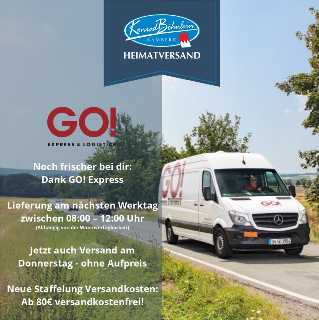 Konrad Böhnlein GmbH | Versandumstellung Onlineshop auf GO! Express & Logistics – Was bedeutet das für unsere Kunden?