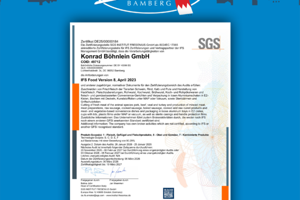 IFS Zertifizierung erneut erfolgreich bestanden