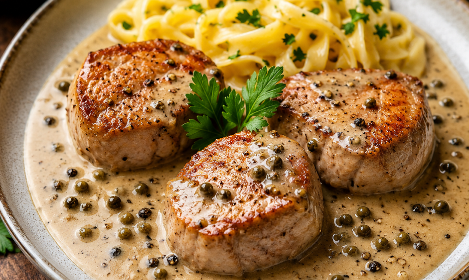 Konrad Böhnlein GmbH | Schweinefiletmedaillons in Pfefferrahmsoße